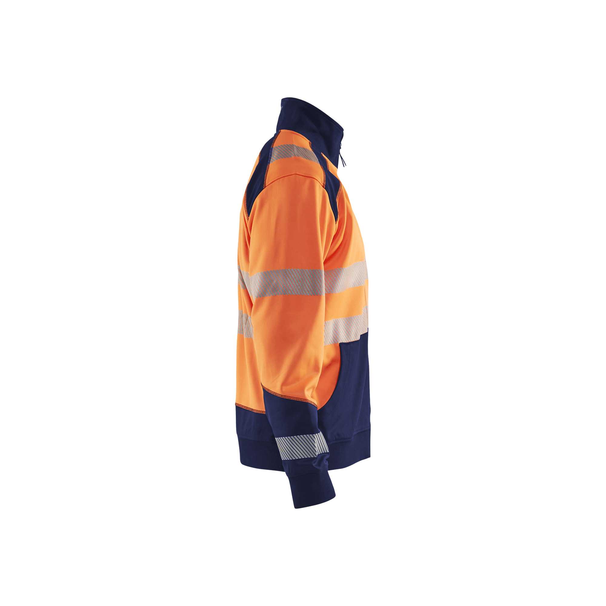 BLAKLADER 35582528 Hi Vis Reflective Full Zip Work Sweatshirt MEN - Brushed Inside